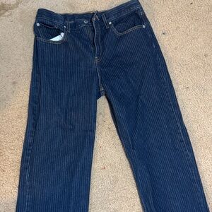 Levi's Dark Blue Pinstriped Women’s  Jeans
